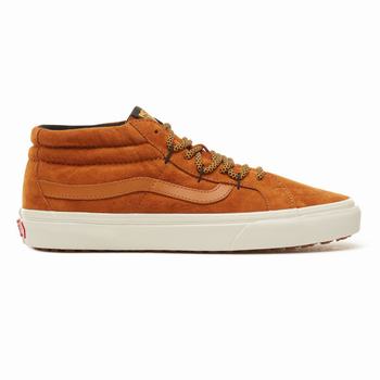 Vans Sk8-Mid Reissue Ghillie MTE - Miesten Korkeavartiset tennarit - Ruskea